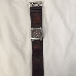 Quicksilver Brown Leather Watch